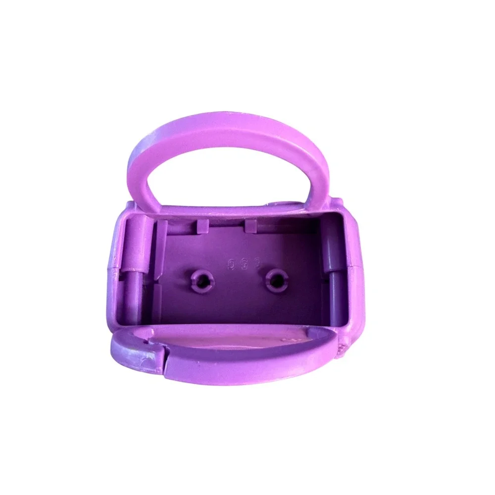 Littlest Pet Shop Purple Keychain Carrier Bag Charm Toy Accessory Paw Prints - Picture 7 of 9